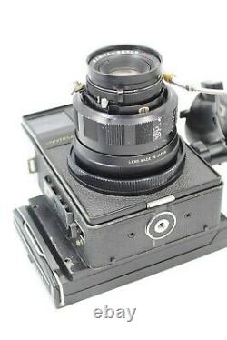 Mamiya Universal Camera, 127mm Lens Clad, Seals Sr. 92505 Tested
