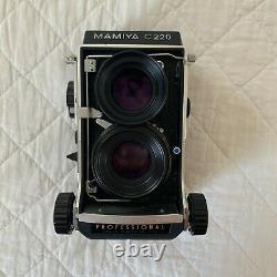 Mamiya c220 Professional with Sekor S 80mm f2.8 Blue Dot & Extras Film Tested