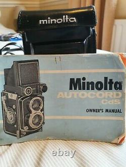 Minolta Autocord CDS TLR Camera with original instruction book and accessories