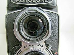 Minolta Autocord Chiyoko TLR Camera Rokkor 13.2/13.5 75mm Lens withCase & Manual