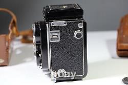 Minolta autocord camera rokkor 13.5 75mm with case Excellent