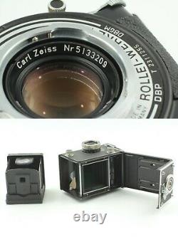 N MINT++ Case Rolleiflex Rollei T TLR Carl Zeiss Tessar 75mm f3.5 Lens Japan