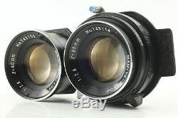 N MINT Mamiya C220 Pro 6x6 TLR Sekor 80mm f/2.8 Blue Dot Lens From Japan 141
