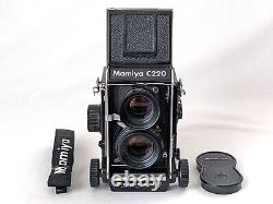 N MINT Mamiya C220 Pro F TLR Film Camera + Sekor S 80mm F/2.8 Lens From JAPAN