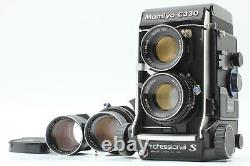 N MINT Mamiya C330 pro S TLR Film Camera 80mm 135mm Blue Dot Lens From JAPAN