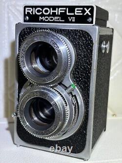 NEAR MINT in Case? Ricohflex Model VII VINTAGE Film Camera TLR From Japan