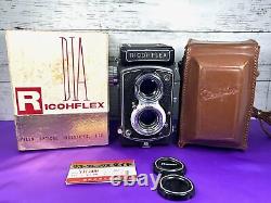 Near MINT in BOX Ricoh Ricohflex New Dia 6x6 TLR Camera Riconar 8cm f3.5 JAPAN