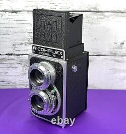 Near MINT with Case RICOHFLEX Model VII TLR Film Camera 80mm f/3.5 From JAPAN