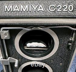 Near MINT with Grip Mamiya C220 Professional Pro TLR Film Camera Body from Japan