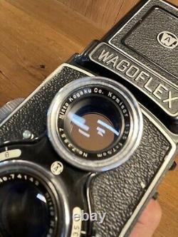 Near Mint Waltz Wagoflex TLR Film Camera Komura Kominar 75mm F/3.5 Lens /Japan