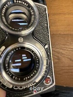 Near Mint Waltz Wagoflex TLR Film Camera Komura Kominar 75mm F/3.5 Lens /Japan