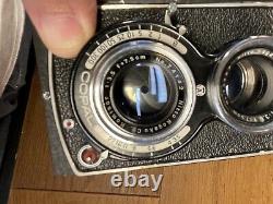 Near Mint Waltz Wagoflex TLR Film Camera Komura Kominar 75mm F/3.5 Lens /Japan