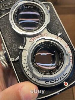 Near Mint Yashica Yashicaflex Model C TLR 6x6 Camera 80mm F/3.5 Lens /Japan