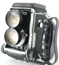 Near MintMAMIYA C220 Pro 6x6 TLR Film Camera Sekor 65mm f/3.5 Grip JAPAN #197