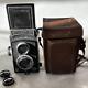 Nikkenflex TLR 6x6 Film Camera Antique twin-lens reflex with Case Japan AS-IS