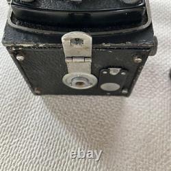 Nikkenflex TLR 6x6 Film Camera Antique twin-lens reflex with Case Japan AS-IS