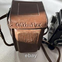 Nikkenflex TLR 6x6 Film Camera Antique twin-lens reflex with Case Japan AS-IS