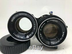 Nr Mint Mamiya C220 Pro TLR + Sekor 80mm F2.8 Blue Dot Lens from Japan 1123