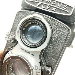 Olympus flex A3.5 6x6 TLR Medium Format Film D. Zuiko F. C. 75mm F3.5 JAPAN