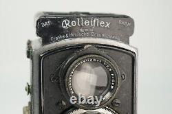 Original Baby Rolleiflex Model 4RF 421 4x4cm TLR Camera Black & Case Rare