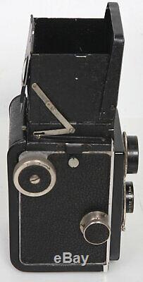 Original Rolleiflex TLR Camera 6x6 Zeiss Tessar 75mm f3.8 Lens, case, 3.8