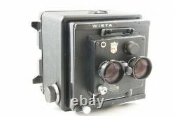 RARE EXC WISTA 4x5 Large Format TLR Wistar 130mm F5.6 Lens and Back Glass #2481