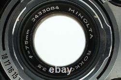 RARE? Mint? Minolta Autocord RG TLR Film Camera Rokkor 75mm f3.5 MVL from JAPAN