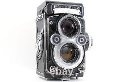RARE White FaceNear MINT Rollei Rolleiflex 3.5F TLR Film Camera Meter OK