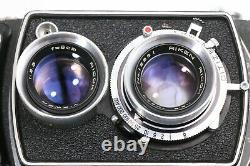 RICOHFLEX DIA 6x6 TLR Riken 80mm F/ 3.5 with Case, Hood, Filter JAPAN 210302