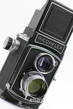 RICOHFLEX DIA 6x6 TLR Riken 80mm F/ 3.5 with Case, Hood, Filter JAPAN 210302