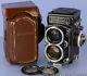 ROLLEIFLEX ROLLEI 55MM DISTAGON ZEISS WIDE TLR CAMERA With METER +CASE +CAPS RARE