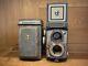 Rare GRAY with Case Near Mint Yashica D TLR Camera Yashikor 80mm F/3.5 From JP