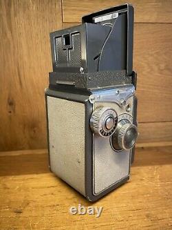 Rare GRAY with Case Near Mint Yashica D TLR Camera Yashikor 80mm F/3.5 From JP