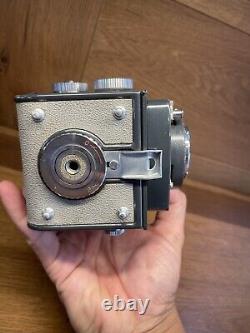 Rare GRAY with Case Near Mint Yashica D TLR Camera Yashikor 80mm F/3.5 From JP