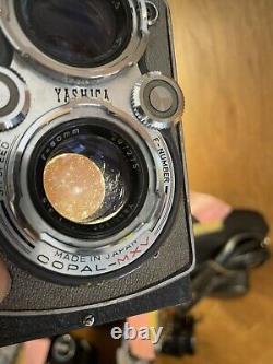 Rare GRAY with Case Near Mint Yashica D TLR Camera Yashikor 80mm F/3.5 From JP