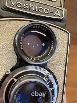 Rare Gray Almost Mint Yashica A 6x6 TLR Film Camera Yashikor 80mm F/3.5 /JPN