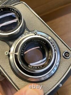 Rare Gray Near Mint Yashica A 6x6 TLR Film Camera Yashikor 80mm F/3.5 /Japan