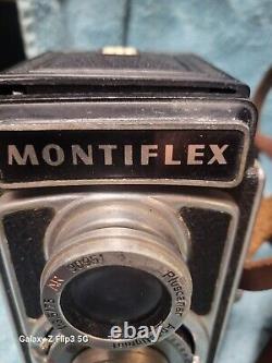 Rare Montiflex TLR 120 Film Camera with Pluscanar 75mm F3.5 Lens and case Untested