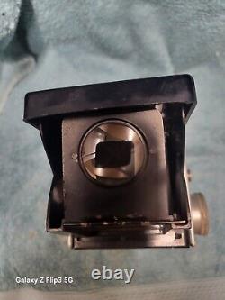 Rare Montiflex TLR 120 Film Camera with Pluscanar 75mm F3.5 Lens and case Untested