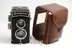 Rare Rollekonter II 6x6 Film Camera U. Hitonar 75/3.5 Tlr Japan Rolleiflex Copy
