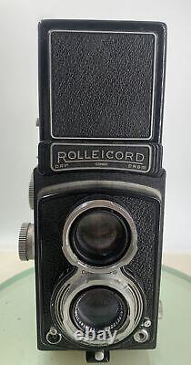 Rollei Rolleicord II 120 Film 6x6cm TLR Camera with Triotar Lens + Case #300