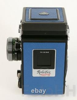 Rollei Rolleiflex 4.0 Fw And R35 ´´prototype´´ Set In Silver/blue Leather Rare