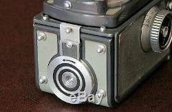 Rollei Rolleiflex 4x4 baby vintage TLR +Schneider 60mm lens 3.5F +Rolleilux Top
