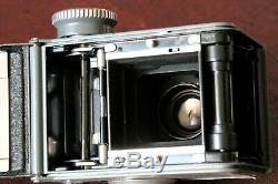 Rollei Rolleiflex 4x4 baby vintage TLR +Schneider 60mm lens 3.5F +Rolleilux Top