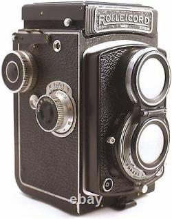 Rolleicord TLR Camera Zeiss Triotar 7.5cm f3.5 Lens MF 6x6 +ROLLEINAR LENSES