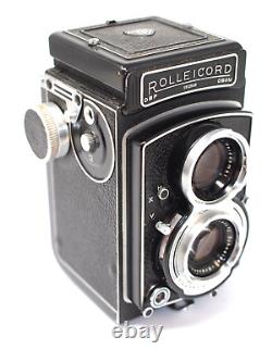 Rolleicord VA Type 2 TLR Medium Format Camera, with Xenar 75mm f/3.5 Lens + Case