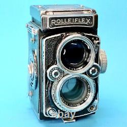 Rolleiflex 2.8 D Model K7D Camera TLR Xenotar 80mm 2.8 Lens Worn Fully Working