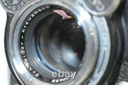 Rolleiflex 2.8 E-II Xenotar with Cap & Strap TLR Film Camera