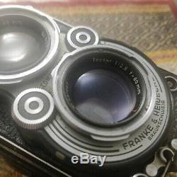 Rolleiflex 2.8A 80mm F/2.8 Ziess Tessar 6x6 Medium Format TLR Camera Serviced