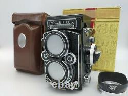 Rolleiflex 2.8F Planar 80mm Zeiss con Custodia In Pelle e Scatola